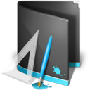 Designs Folder Black icon